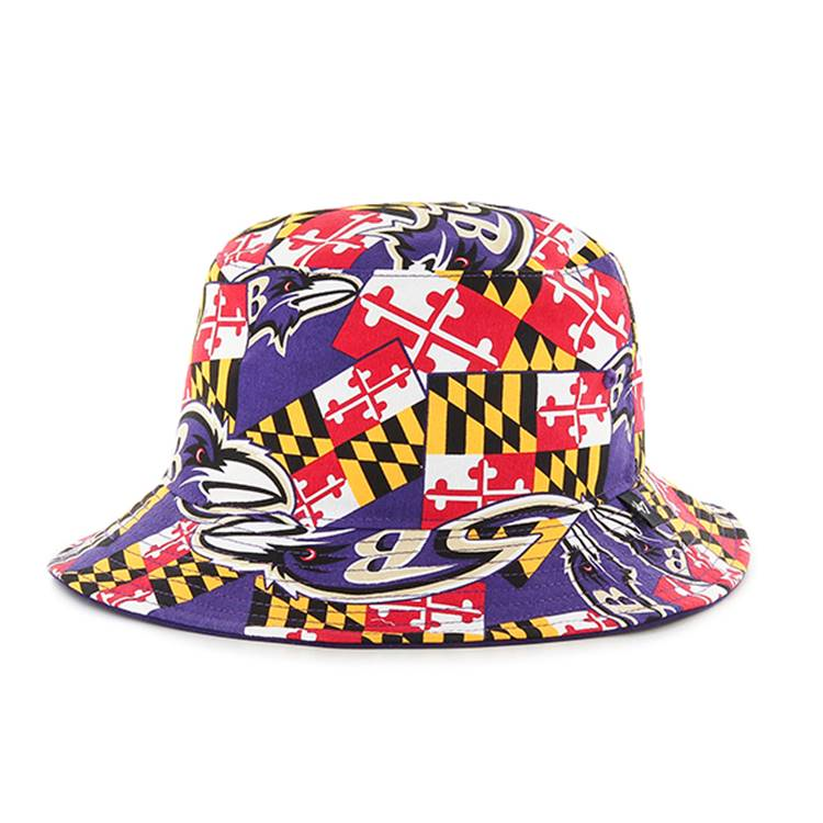 Baltimore Ravens Maryland Flag Bucket Hat by "47" Brand