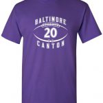 Number 20 Baltimore to Canton  Purple t-shirt