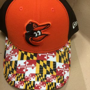Baltimore Orioles Maryland Flag Brim Snapback Cap (Orange Front)