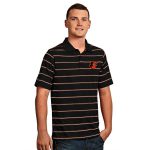 Baltmore Orioles Black Deluxe S/S Polo Shirt