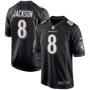 Baltimore Ravens Black Youth Lamar Jackson Jersey (Youth)