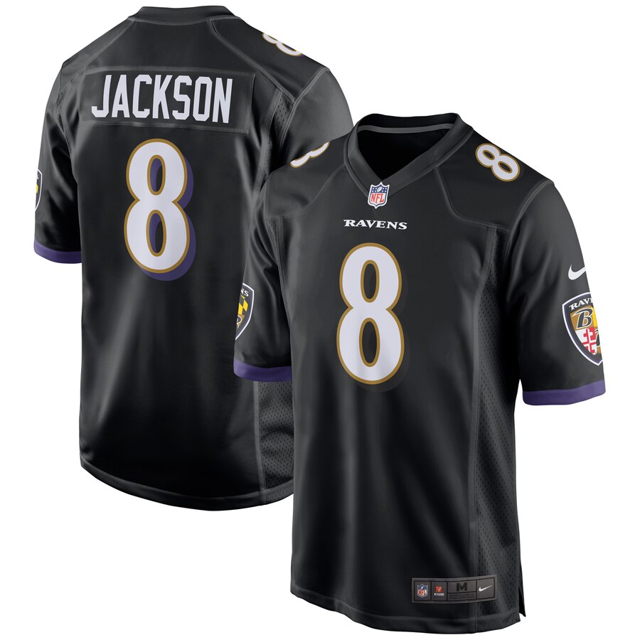 youth lamar jackson jersey black