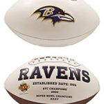 Ravens White Paneled Football