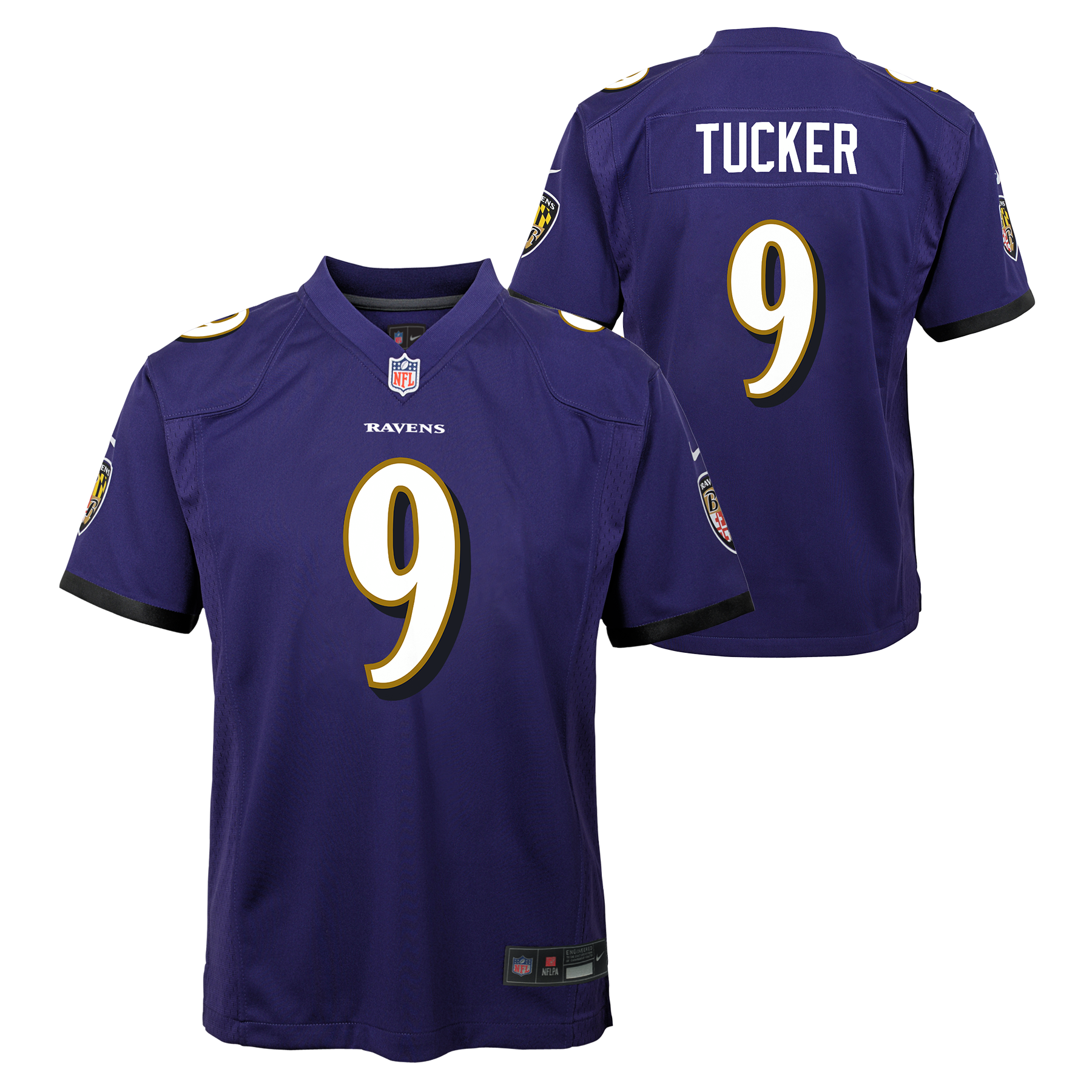Baltimore Ravens  Justin Tucker Youth Purple Jersey