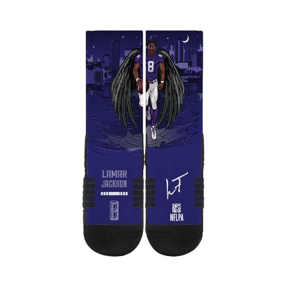 Baltimore Ravens Lamar Jackson Socks #1