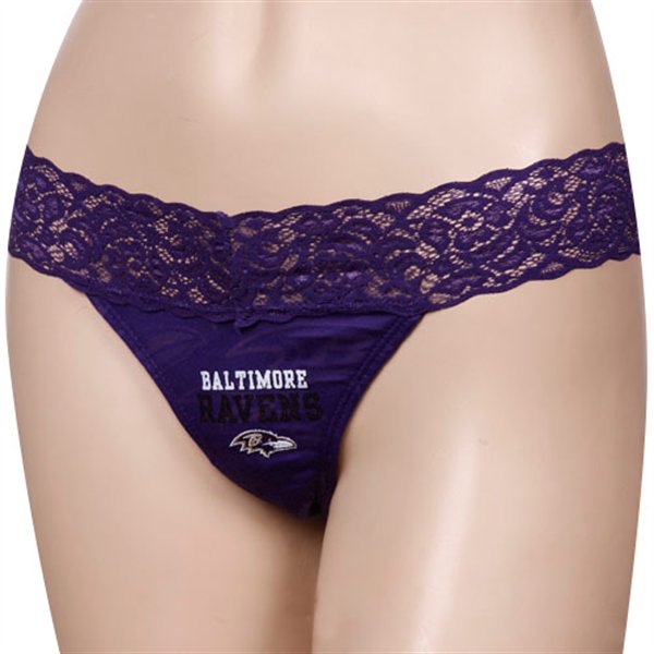 Baltimore ravens Purple Lace Thongs