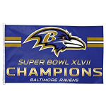 Baltimore Ravens 3 X 5 Super Bowl Champion Flag By Wincraft