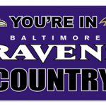 Your in Ravens Country 3X5 Flag