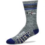 Baltimore Ravens Gray Heathered Socks