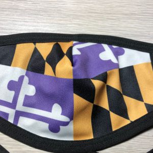 Maryland State Flag Mask (Purple)( Adjustable Mask)