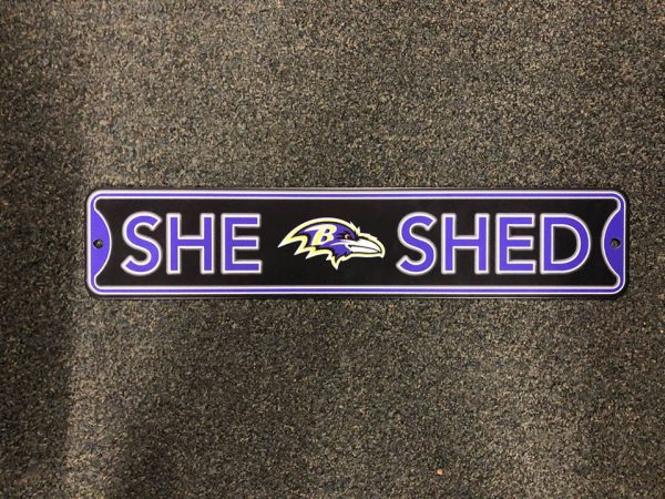 Baltimore Ravens She Shed Sign