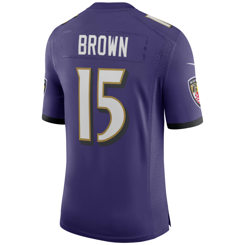Baltimore Ravens Marquise Brown Purple Game Jersey | Baltimore Sports Store
