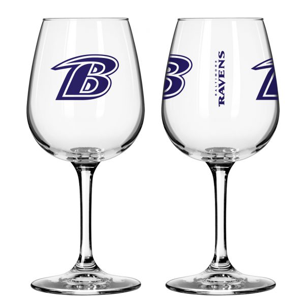 Baltimore Ravens Wine Glass