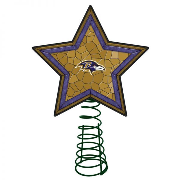 Baltimore Ravens Mosaic Tree Topper