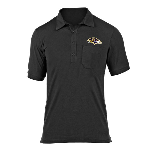 Baltimore Ravens Momento Pocketed S/S Polo Shirt