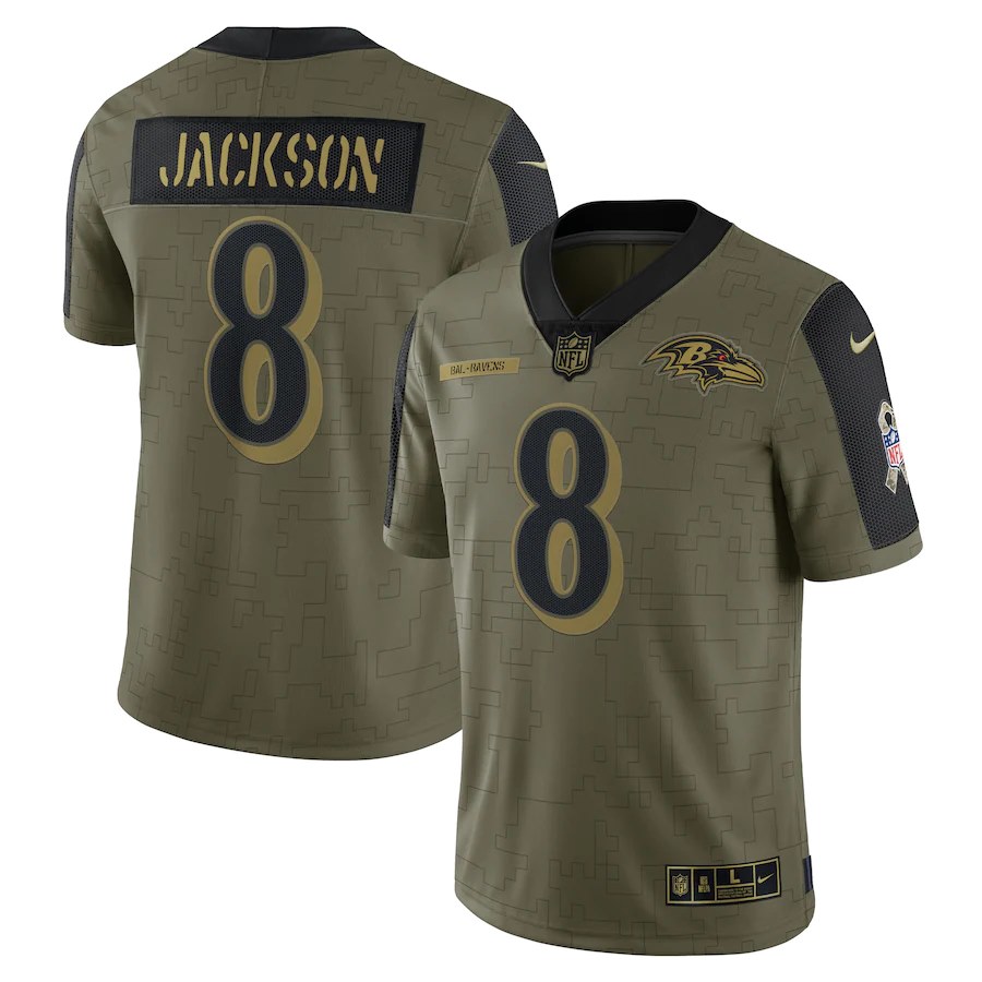 Baltimore Ravens Lamar Jackson Salute to Service Jersey