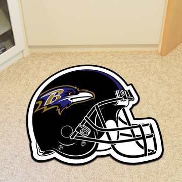 Baltimore Ravens Helmet Shaped Rug