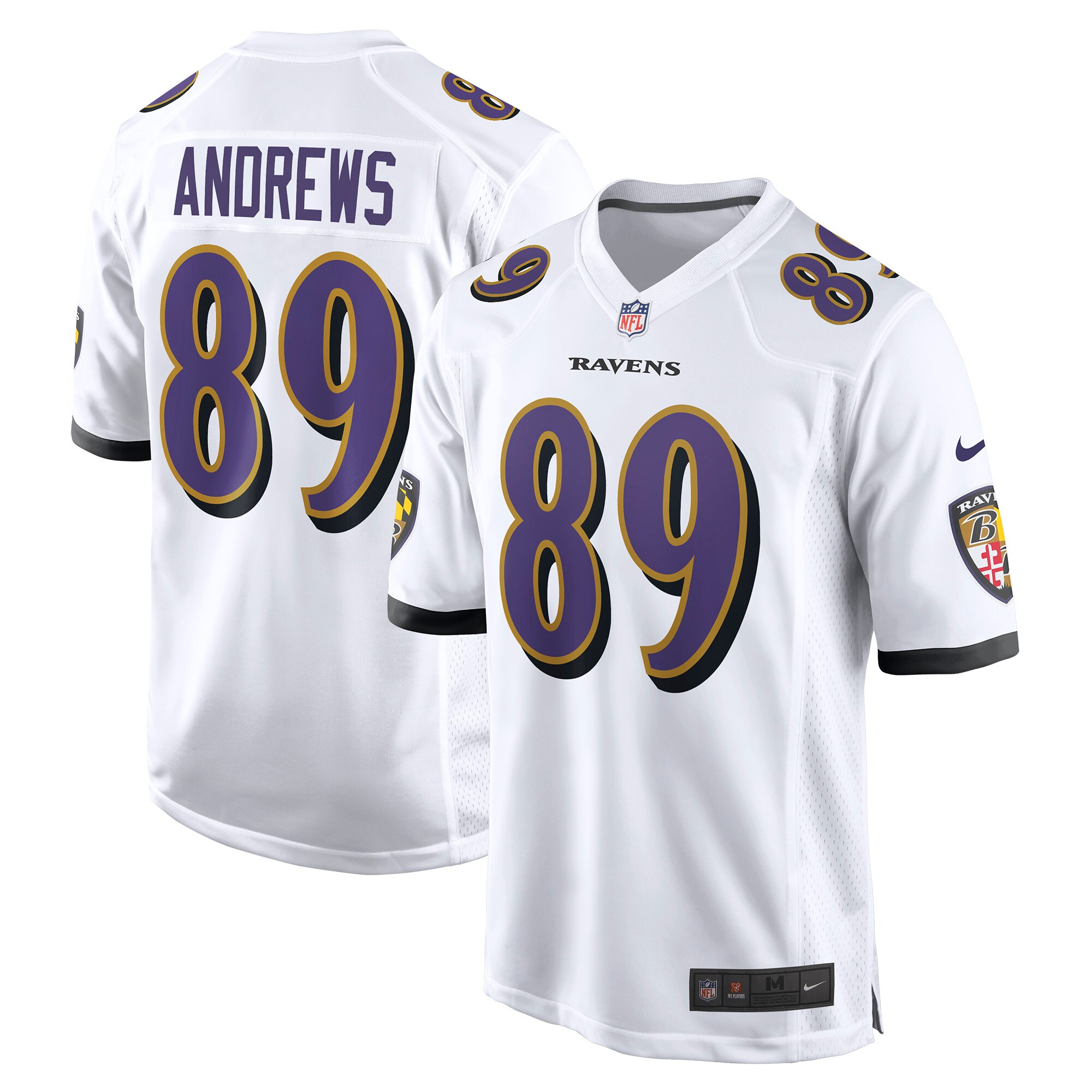 Baltimore Ravens Mark Andrews White Youth Jersey