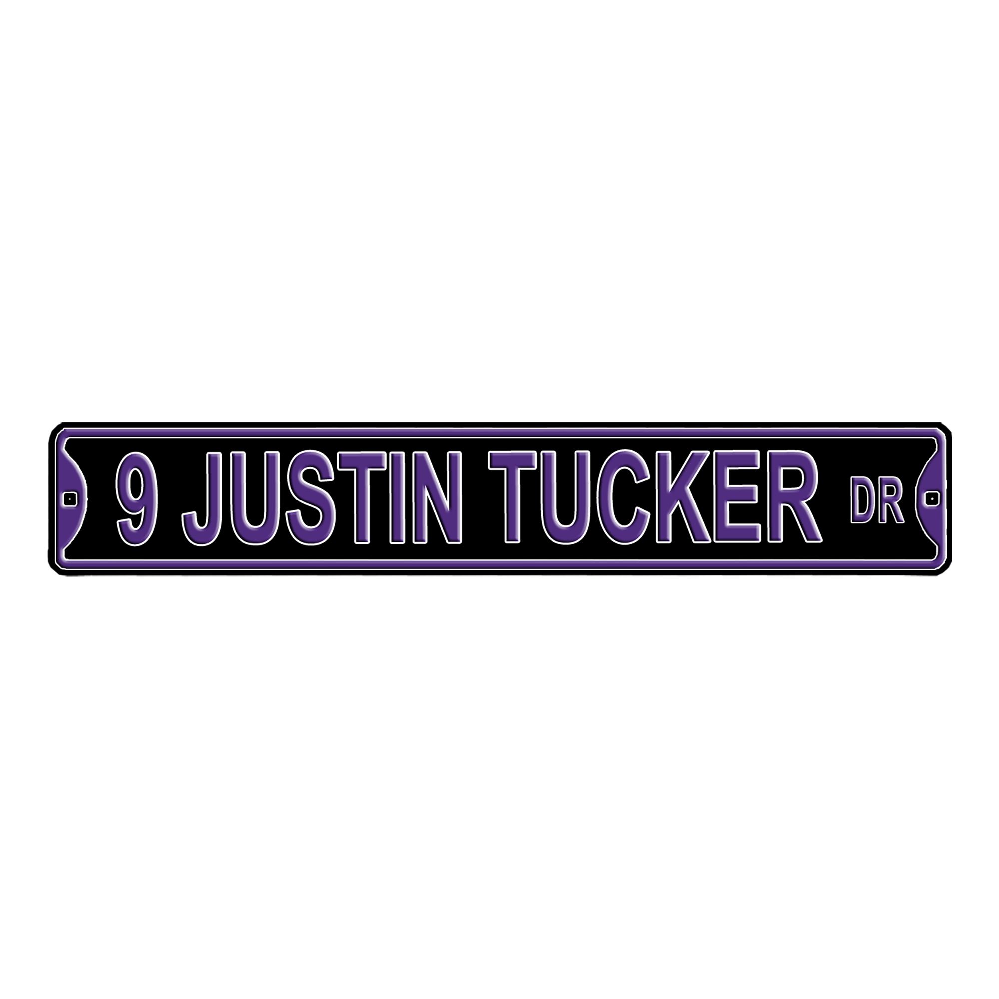 Justin Tucker Steel Sign