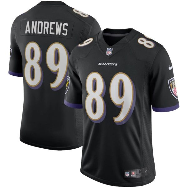 Baltimore Ravens Mark Andrews Youth Black Alternate Jersey