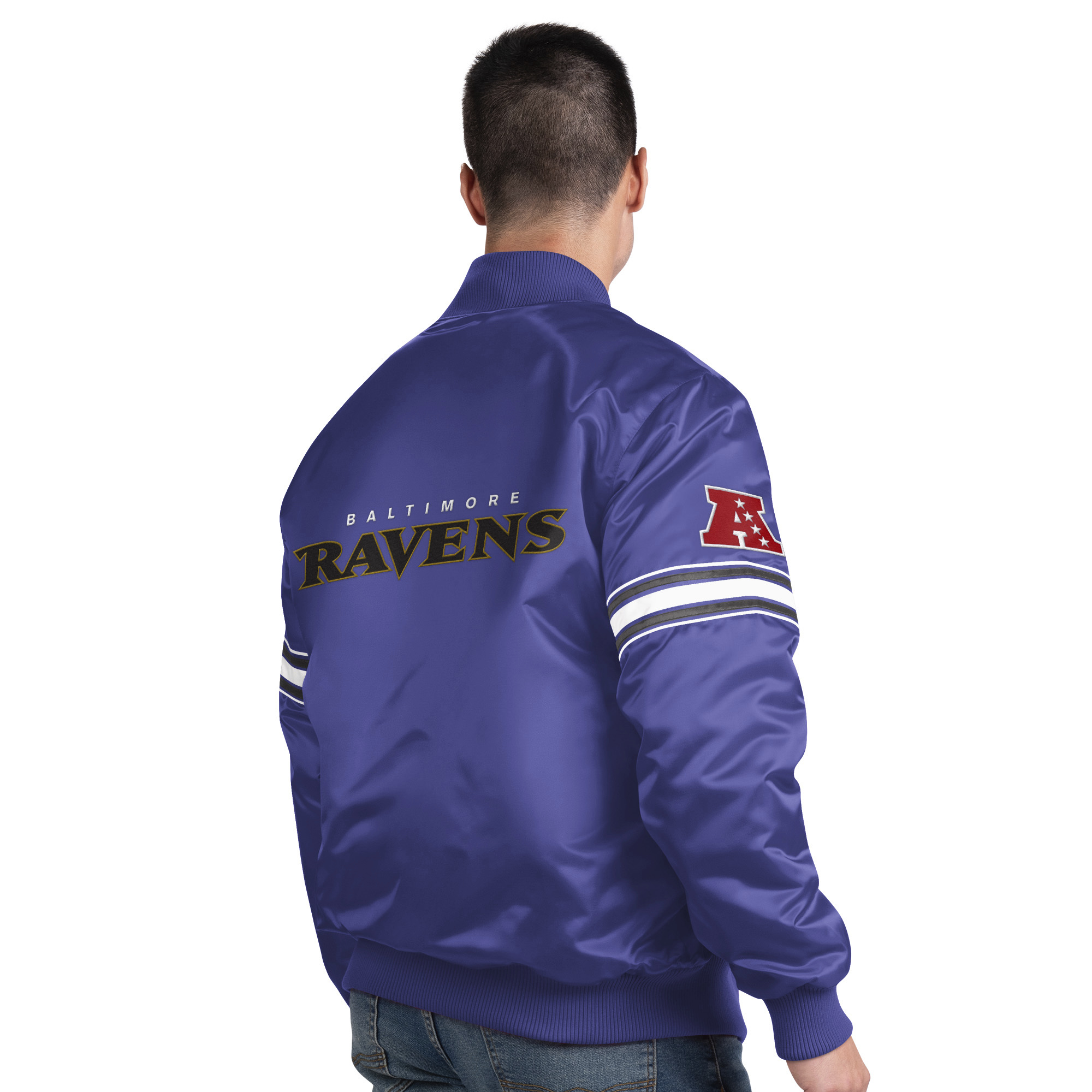 Starter Women's Baltimore Ravens Line Up Varsity Jacket