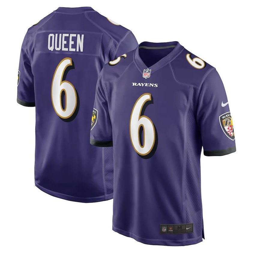 Nike Baltimore Ravens No48 Patrick Queen Purple Youth Stitched NFL Limited Rush 100th Season Jersey