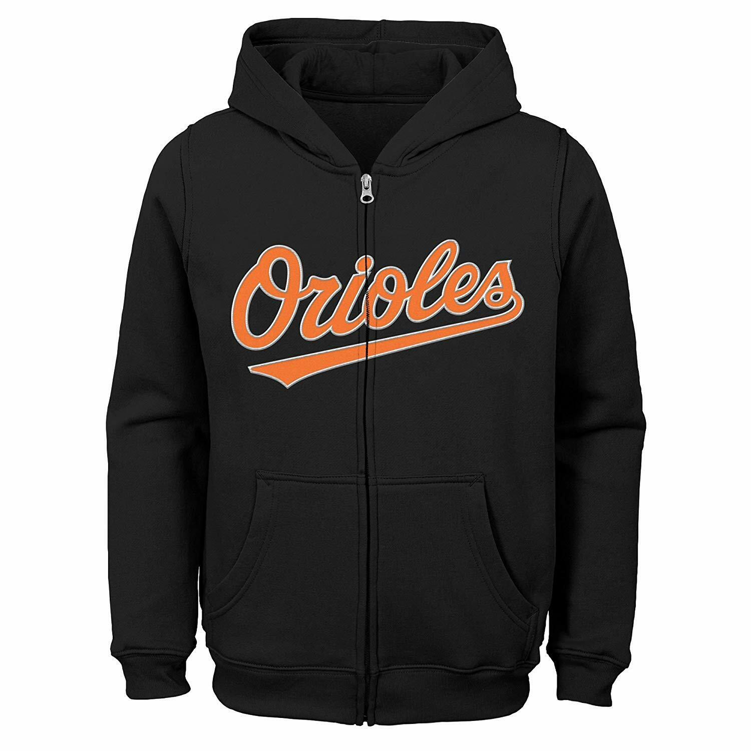 Baltimore Orioles Full Zip Youth Hooded Sweatshirt