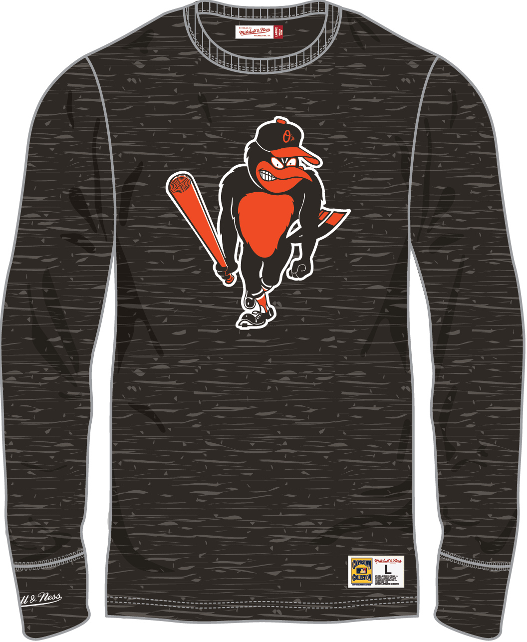 Baltimore Orioles Angry Bird L/S top