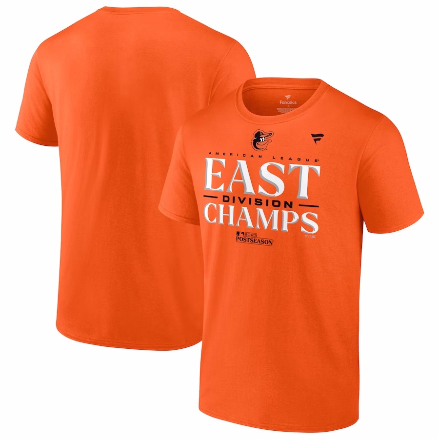 Baltimore Orioles East Division Champion Locker Room T-Shirt ...