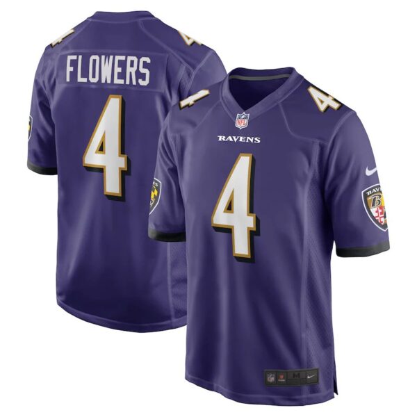 Baltimore Ravens Purple Zay Flowers Youth Jersey