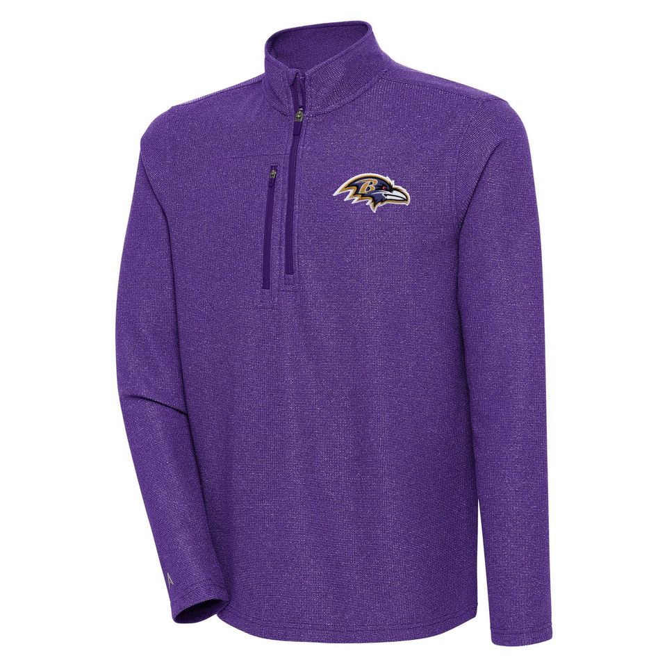 Baltimore Ravens Purple Woven Mens1/4 Zip