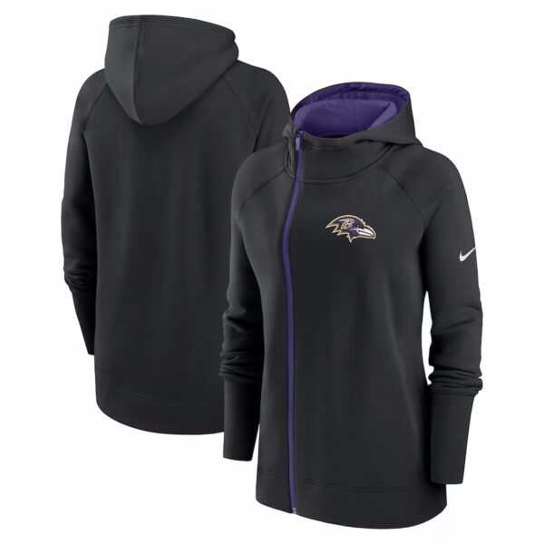 Baltimore Ravens Ladies Full Zip Hoodie