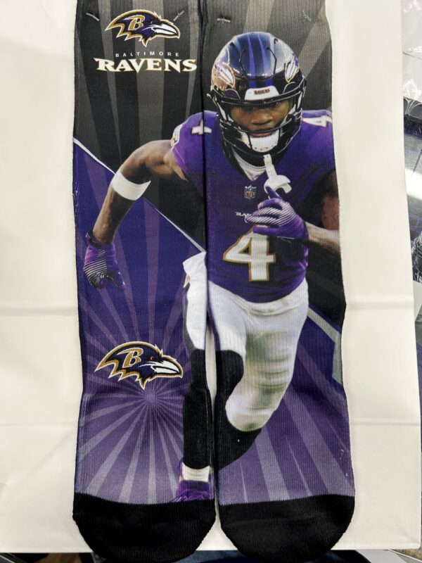 Baltimore Ravens Zay Flowers Socks