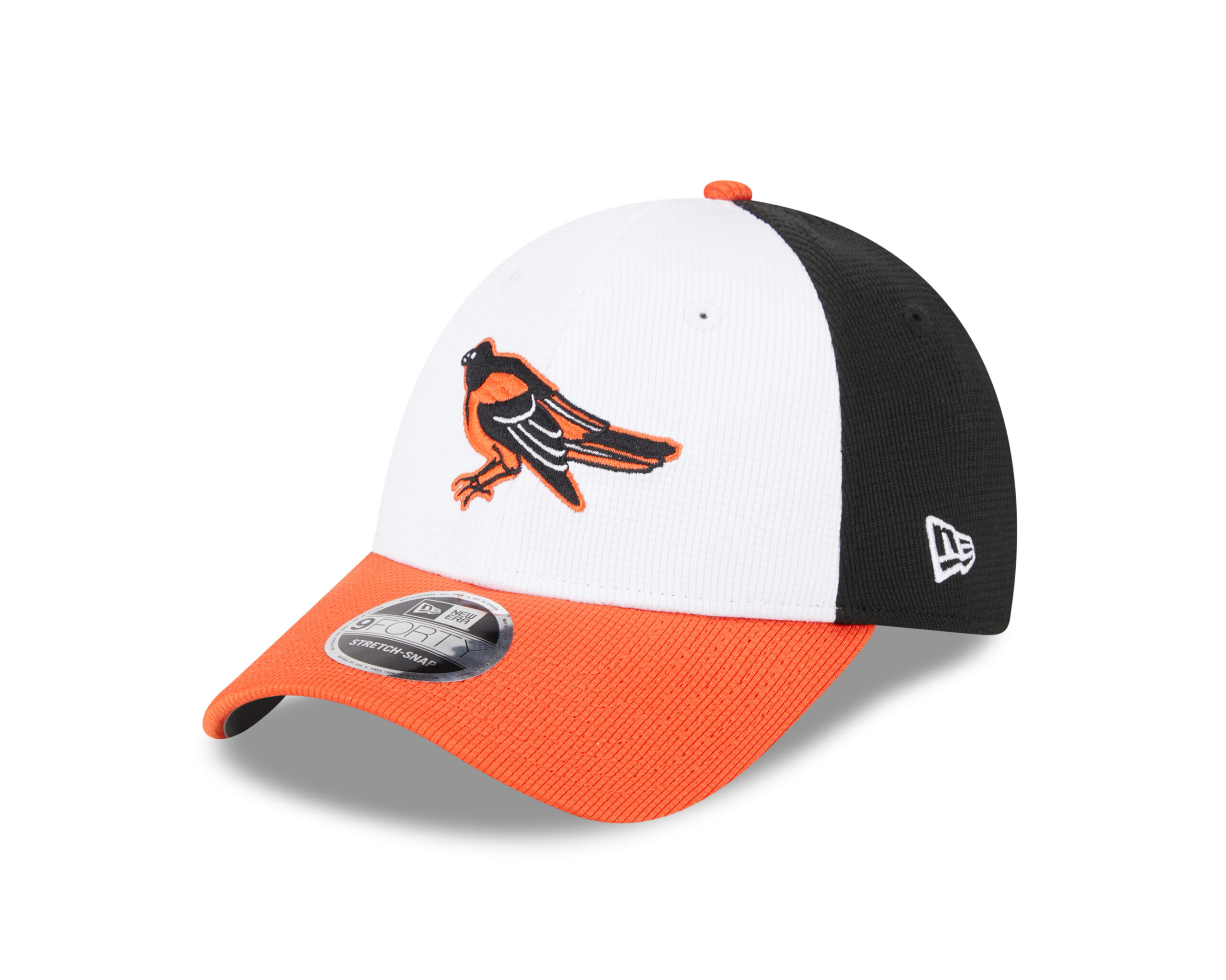 Baltimore Orioles 9 Forty Stretch Snap Adj. Batting Practice Cap. 9FORTY