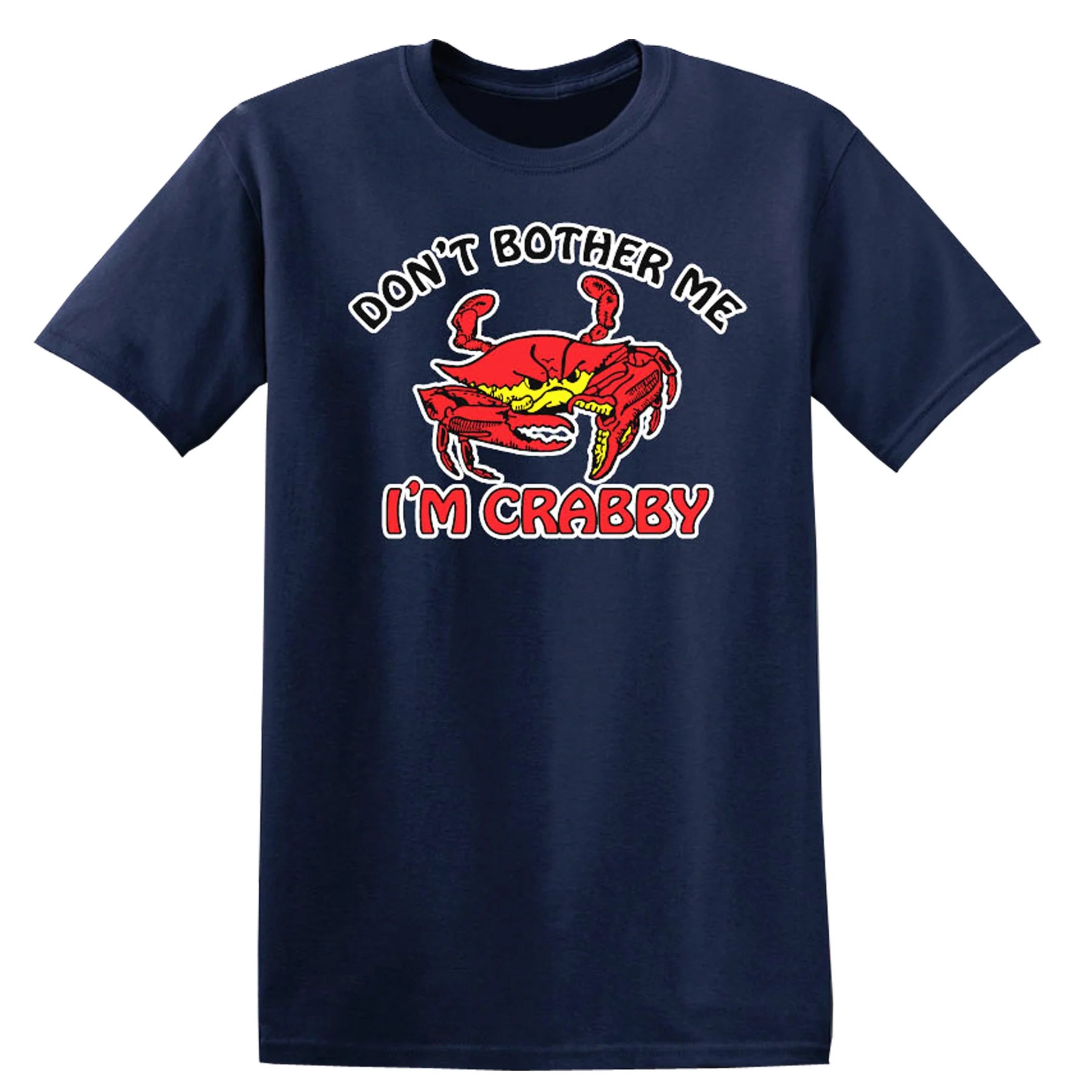 Don't Bother Me I'm Crabby Youth S/S T-Shirt (Navy)