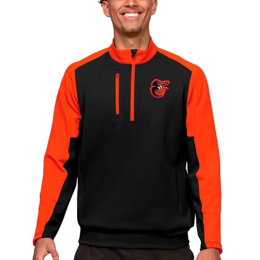 Baltimore Orioles Generation 1/4 Zip Orange Top Sleeve