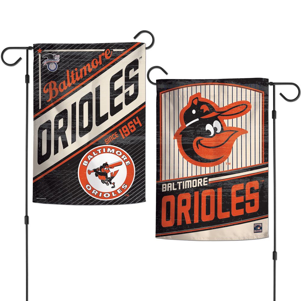 Baltimore Orioles 12 X 18 Garden Flag ( Tan)