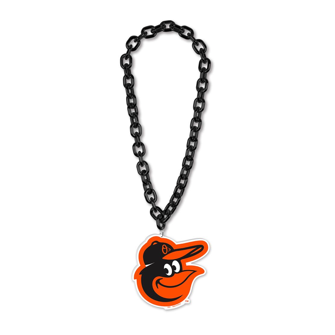Baltimore Orioles Birdhead Fan Chain (Black)