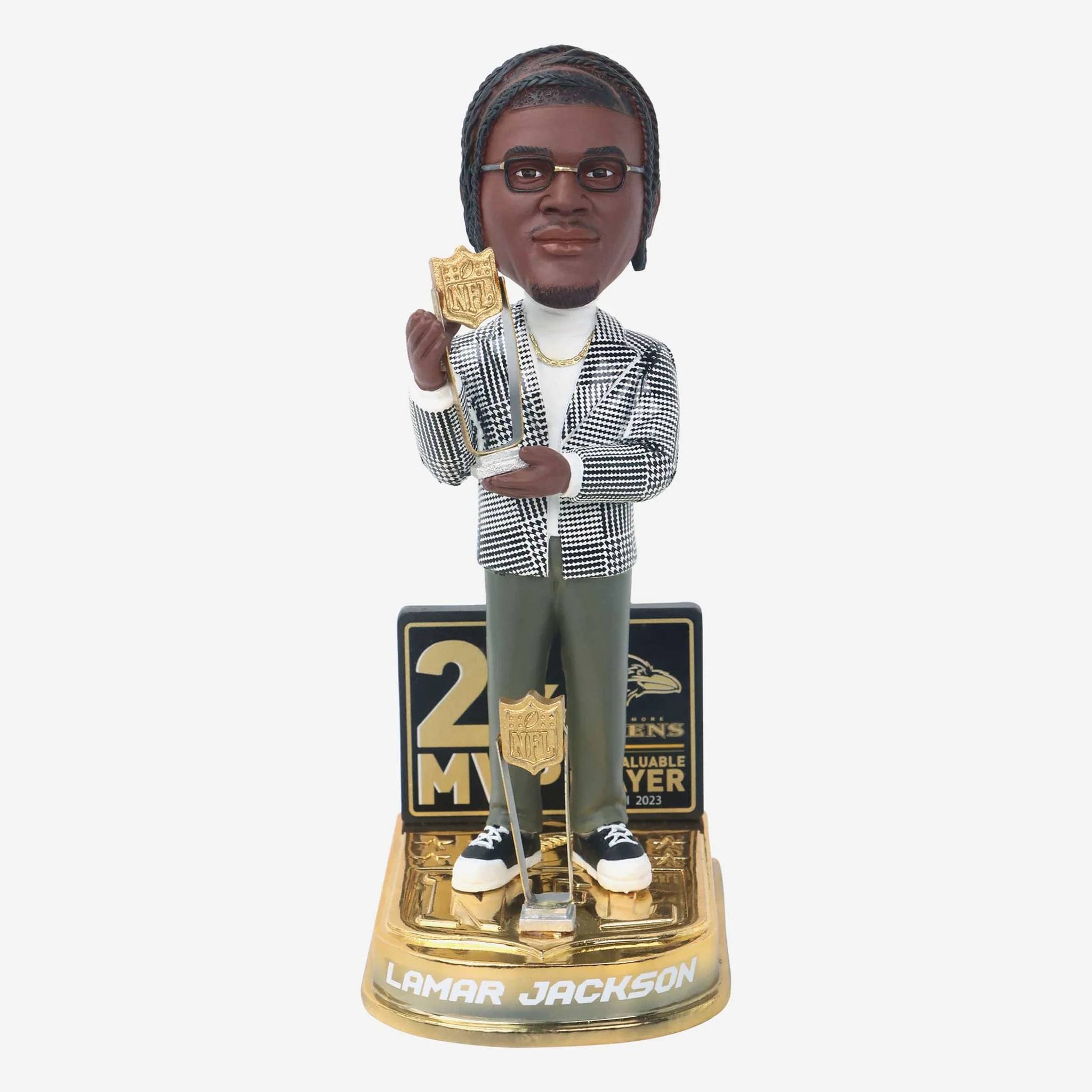 Baltimore Ravens Lamar Jackson  2023/24 MVP Bobblehead