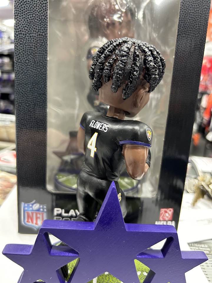 Baltimore Ravens Zay Flowers Limited Edition Bobblehead - Image 4