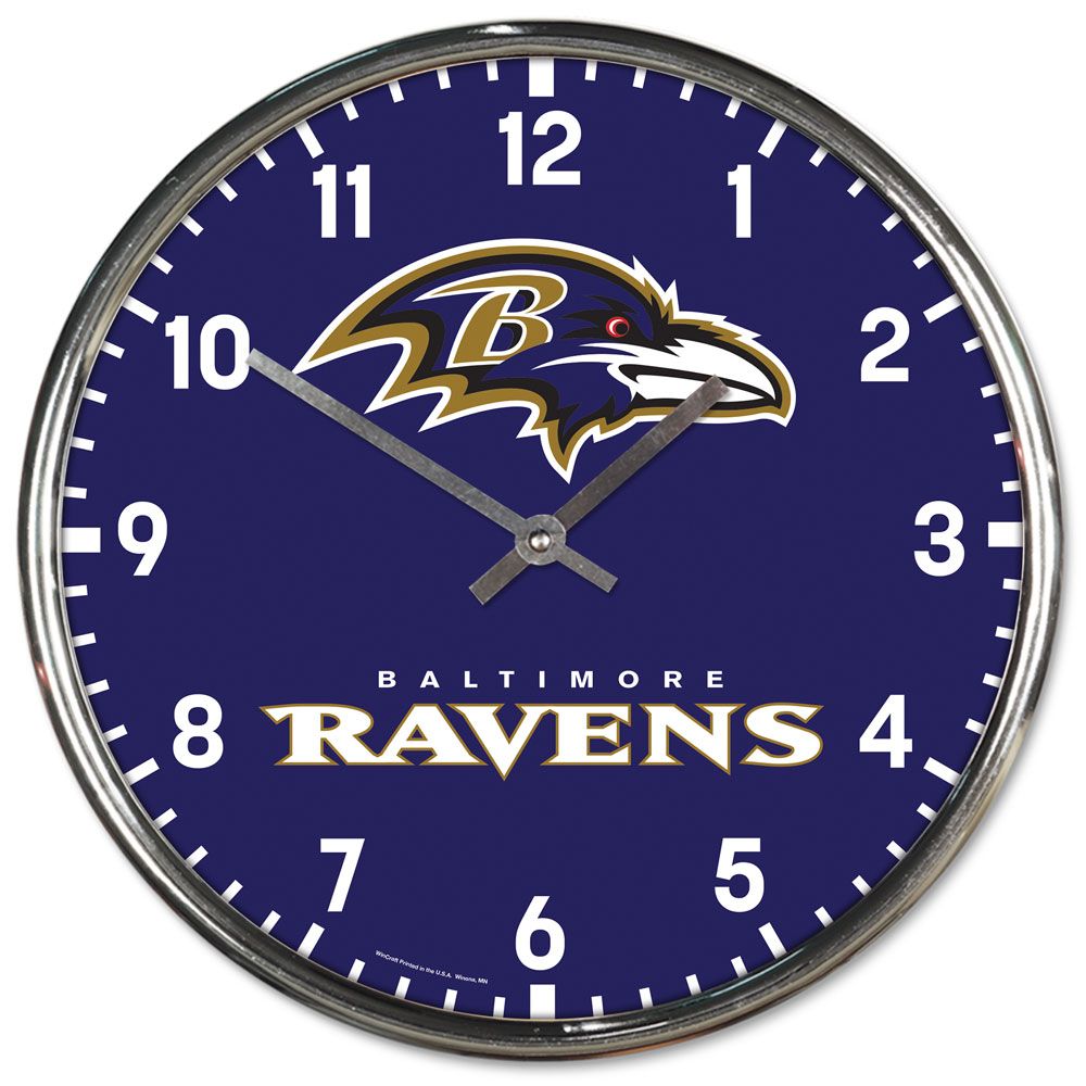 Baltimore Ravens 12 inch Wall Clock