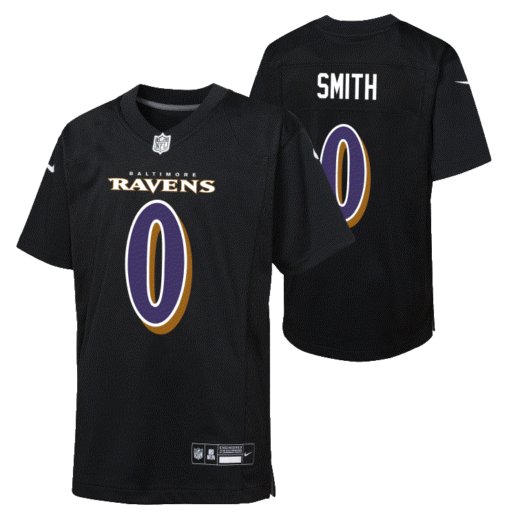 Baltimore Ravens Roquan Smith Carbon Black Jersey