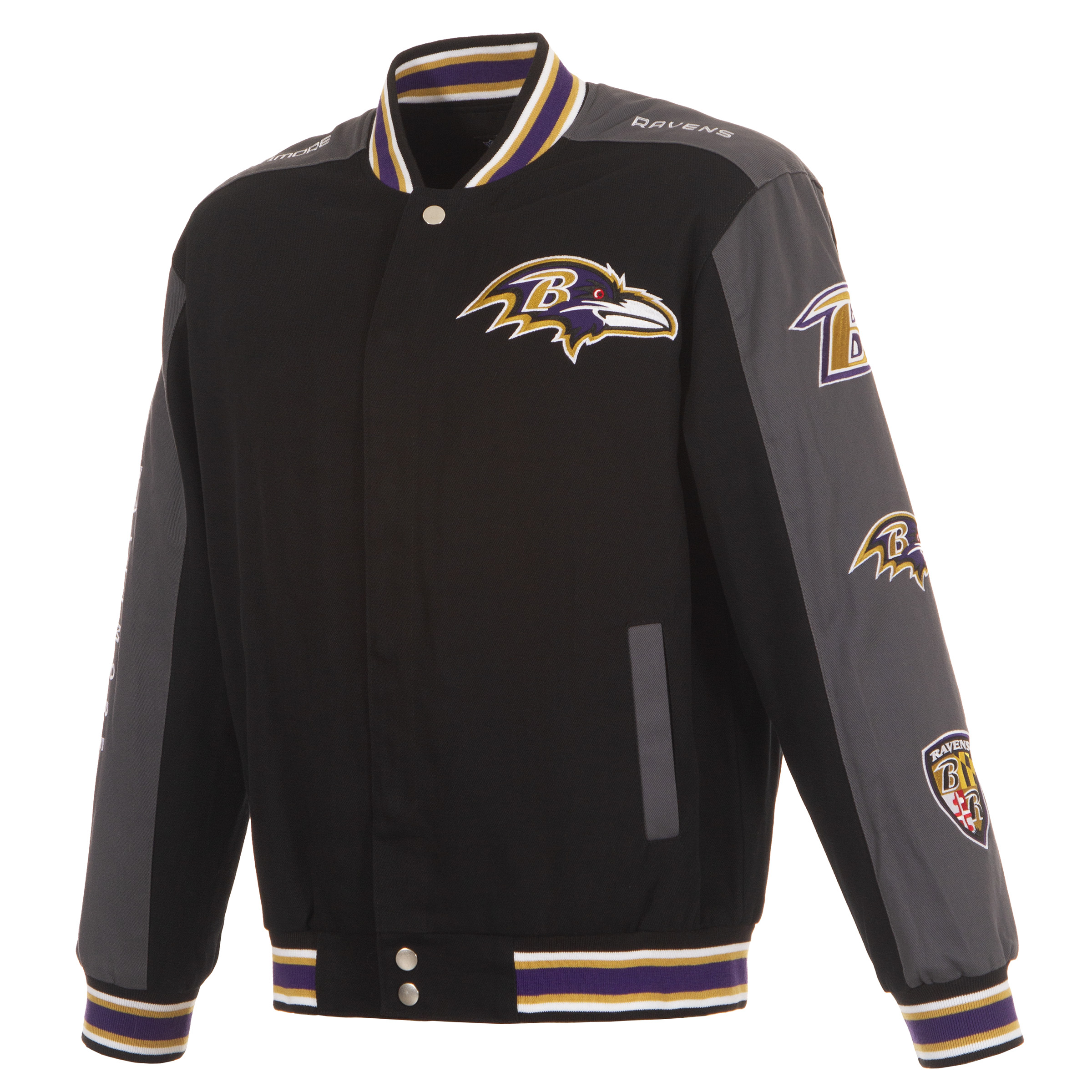 Baltimore Ravens 3 Logo Twill Jacket