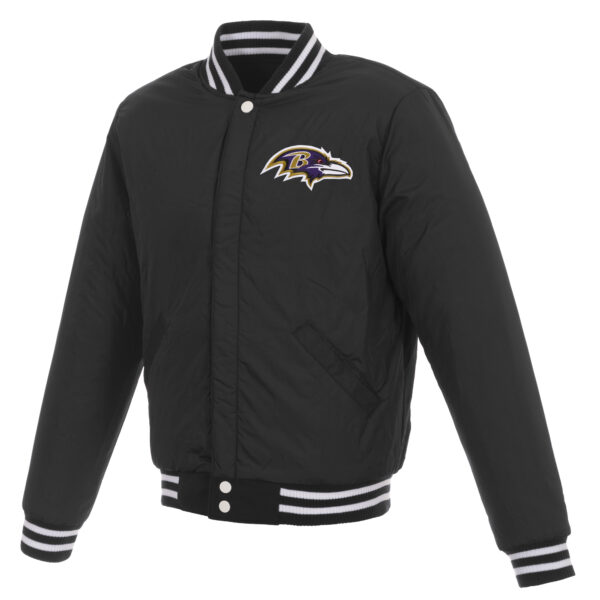 Baltimore Ravens Reversible Varsity Twill Jacket - Image 3
