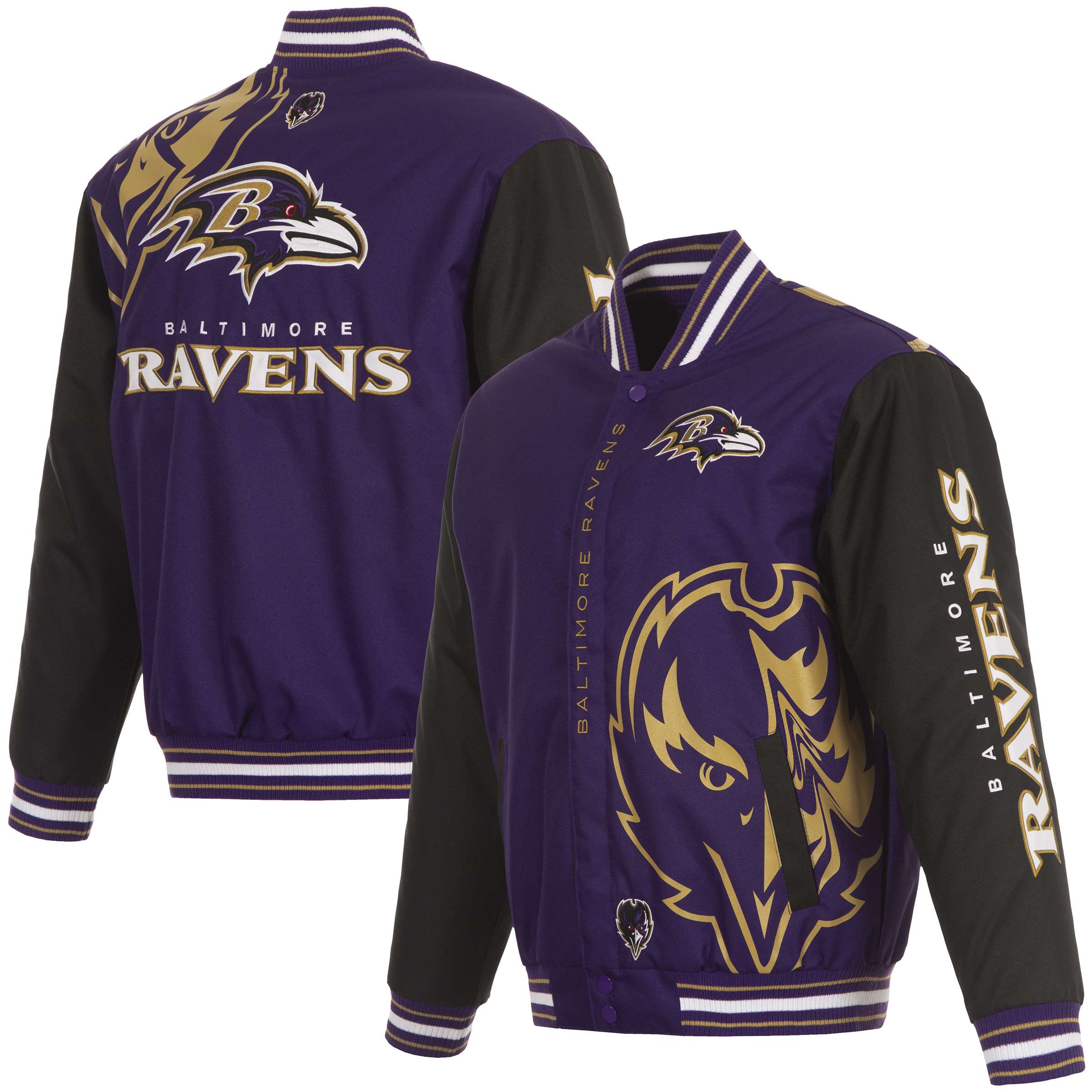 Baltimore Ravens Twill Front Bird Jacket