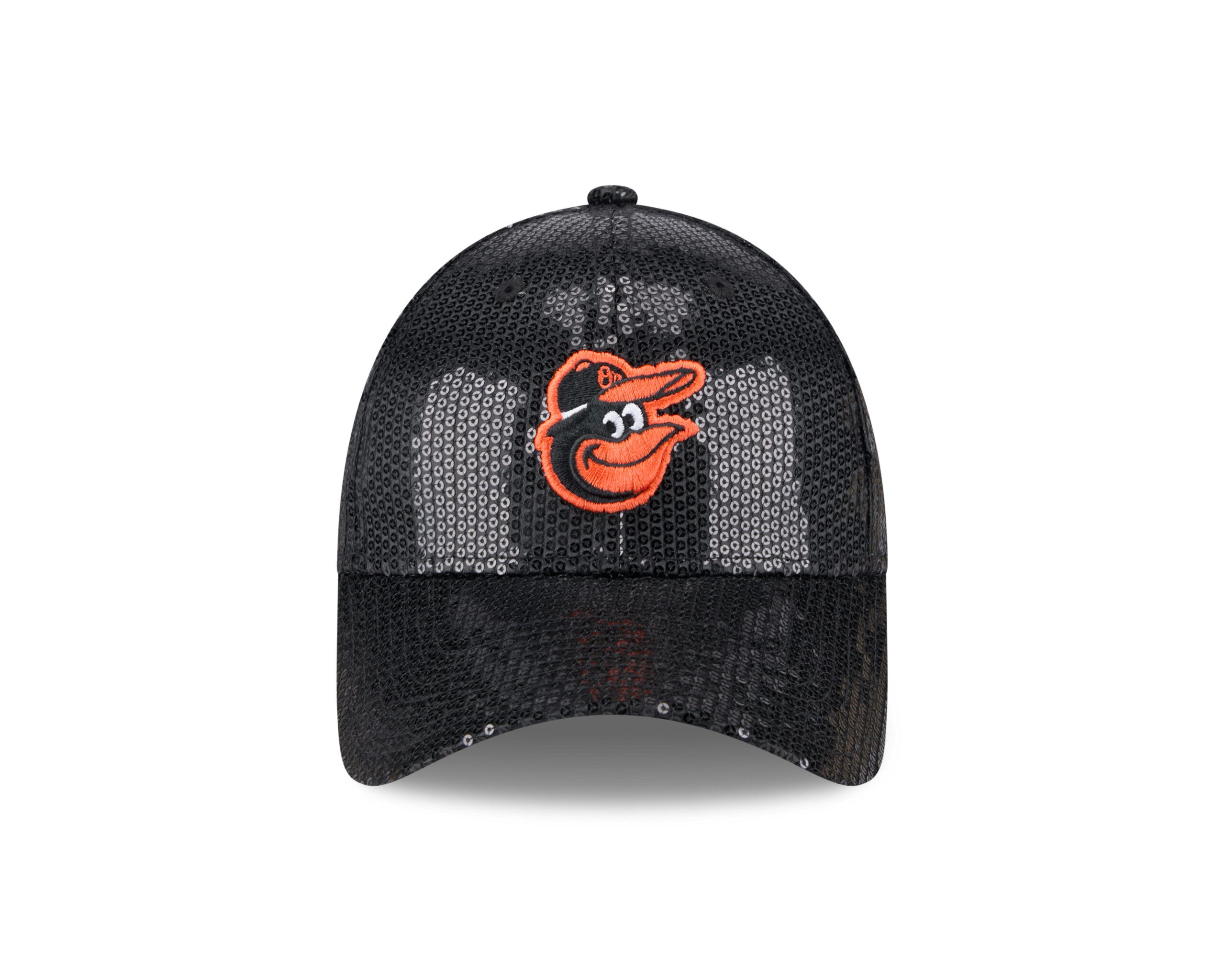 Baltimore Orioles Black Sequin Adjustable Cap