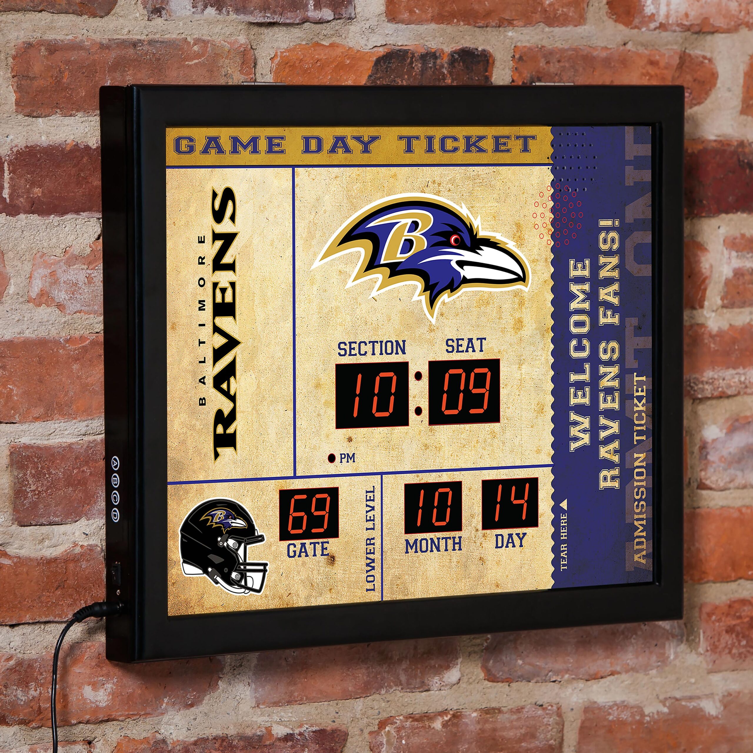 Baltimore Ravens Scoreboard Clock