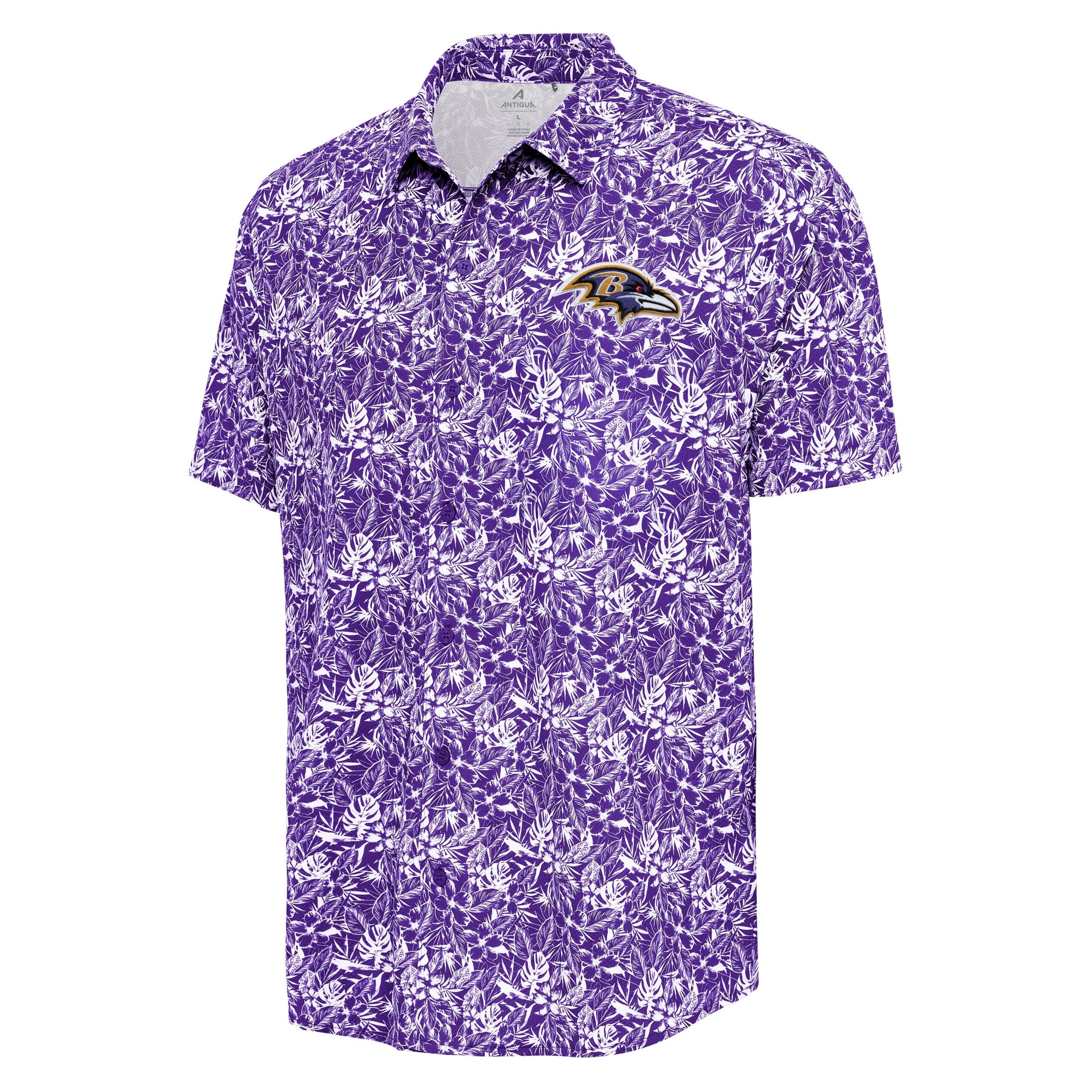 Baltimore Ravens Resorts Button Down Shirt