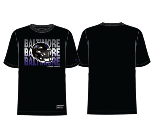 Baltimore Ravens Combine Training Helmet S/S T- Shirt