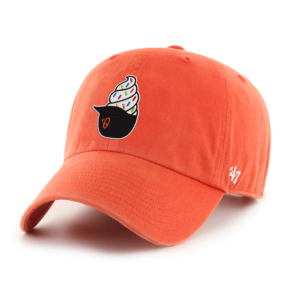 Baltimore Orioles Upside Down Helmet Ice Cream Clean Up Cap